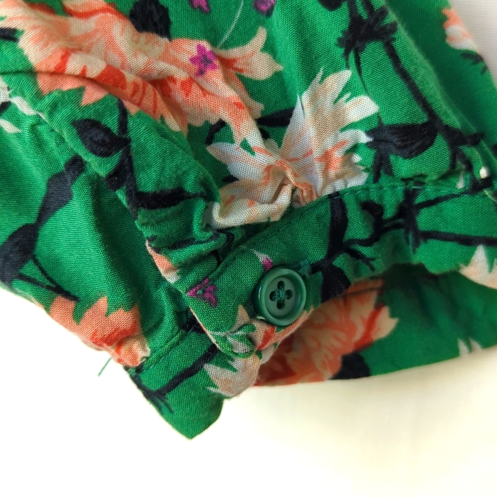 OLD NAVY | Floral Tie-Neck Mini Swing Dress - Picture 9 of 11